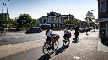 Fietsers op Amsterdamsestraatweg